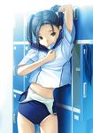  kobayakawa_rinko love_plus mino_taro mizugi school_uniform sukumizu undressing 