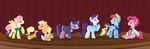  blue_fur crossgender cutie_mark equine female feral fluttershy_(mlp) friendship_is_magic fur group horn horse male mammal my_little_pony pegasus pink_fur pinkie_pie_(mlp) pony rainbow_dash_(mlp) rarity_(mlp) suit trostsworth trotsworth twilight_sparkle_(mlp) unicorn wings 