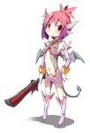  bad_anatomy demon_girl frfr horns midriff monster_girl original red_eyes red_hair succubus sword weapon 