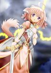  animal_ears armor armored_dress dog_days dog_ears dog_girl dog_tail highres millhiore_f_biscotti pink_hair purple_eyes ringo_(pinafores) sword tail weapon 