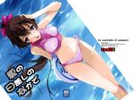  bikini blue_eyes blush brown_hair long_hair nagare_hyougo ponytail solo swimsuit true_tears very_long_hair water yuasa_hiromi 