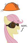  crossover dialog engineer equine eyewear female fluttershy_(mlp) friendship_is_magic goggles helmet horse mammal my_little_pony parody plain_background pony solo team_fortress_2 text transparent_background unknown_artist 