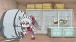  animated animated_gif chrome_shelled_regios felli_loss gif kicking koukaku_no_regios ponytail refrigerator waitress 