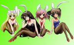  akaba_chizuru animal_ears bunny_girl cleavage kemonomimi pantyhose sakurano_kurimu seitokai_no_ichizon shiina_mafuyu shiina_minatsu usamimi wallpaper 