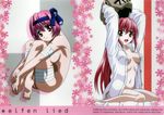  bandages dress_shirt elfen_lied kishimoto_seiji lucy nana no_bra nopan nude open_shirt 