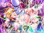  ahegao ahoge blonde blue_eyes blush electricity electrocution game_cg gloves halo honjou_erena magical_girl mahou_shoujo_erena open_mouth oppai potekoro raep restrained rolleyes slime solo spread_legs tentacles thighhighs tongue torn_clothes twin_tails 