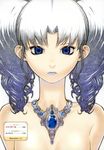  a&#039;j blue_eyes drill_hair jewelry necklace nude twin_tails 