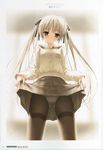  hashimoto_takashi kasugano_sora pantsu pantyhose school_uniform skirt_lift yosuga_no_sora 