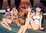  kirishima_kanna mizugi pool ri_kohran sakura_taisen shinguji_sakura tagme watermelon 