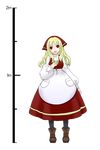  blonde_hair dress full_body height_chart jewelry kimura_isato long_hair necklace pixiv_fantasia pixiv_fantasia_5 red_eyes smile solo transparent_background 