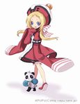  apupu blonde panda red_dress tagme 