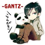  gantz hoi_hoi hood hoodie lowres nishi_joichiro nishi_jouichirou panda 
