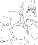  blowjob breasts character_request cum cum_in_mouth erect_nipples fellatio hand_on_head hanging_breasts karuken large_breasts monochrome nipples oral penis senjou_no_valkyria tears testicles uncensored veins 
