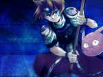  ark blue_eyes human looking_at_viewer male mammal polearm smile spear terranigma unknown_species video_games wallpaper wendy_(artist) yomi 