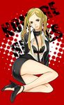  blonde_hair corset grasshopper_manufacture long_sleeves no_more_heroes skirt solo sylvia_christel twintails 