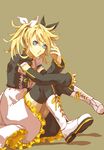  dress kagamine_rin meltdown_(vocaloid) tagme thighhighs vocaloid 