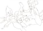  anal anthro breasts buizel canine female fox growlithe hindpaw kitsune male multiple_tails nude penis pok&eacute;mon pussy sanji sex straight tail vulpix 