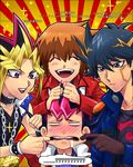  4boys artist_request blush character_request fudou_yuusei male male_focus md5_mismatch multiple_boys mutou_yuugi slifer_red_uniform smile translation_request tsukumo_yuma tsukumo_yuuma yami_yuugi yeonji yu-gi-oh! yugioh_5d&#039;s yugioh_gx yugioh_zexal yuki_judai yuu-gi-ou_5d's yuu-gi-ou_duel_monsters yuu-gi-ou_gx yuu-gi-ou_zexal yuuki_juudai 