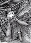  monochrome moriya_suwako nobita pyonta thighhighs touhou 