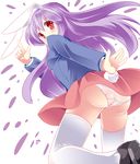  animal_ears bunny_ears fa_no_hito panties reisen_udongein_inaba solo thighhighs touhou underwear 