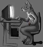  canine claws computer hindpaw leverpuller male mammal masturbation nude paws penis solo tongue wolf 
