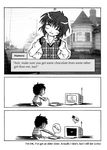  1girl chocolate comic doujinshi greyscale hard_translated mamoru_(sister_princess) monochrome sister_princess translated valentine 