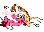  &lt;3 animated annoying_watermark anthro anvil_position canine duo equine fur gay horn male mammal pink_fur plain_background sex unicorn unknown_artist watermark white_background wolf 