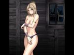  blonde_hair breasts cleavage crimson_comics crown earrings elbow_gloves final_fantasy final_fantasy_iv gloves green_eyes hat jewelry large_breasts long_hair nude panties rosa_farrell solo underwear 