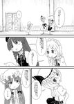  :d :o ascot bat_wings braid child china_dress chinese_clothes comic crescent dress flandre_scarlet ghost greyscale hair_over_eyes hand_on_hip hat hong_meiling hug izayoi_sakuya long_hair low_wings maid maid_headdress monochrome multiple_girls one_side_up open_mouth patchouli_knowledge ponytail remilia_scarlet short_hair single_wing smile sonson_(eleven) touhou translated twin_braids wings 