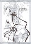  amulet_heart hinamori_amu moekibara_fumitake monochrome naked_ribbon shugo_chara zip 