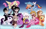  applejack_(mlp) blackstar crossover cutie_mark death_the_kid dragon equine female feral fluttershy_(mlp) friendship_is_magic fur group horn horse human liz maka male mammal my_little_pony parody pattie pegasus pink_fur pinkie_pie_(mlp) pony rainbow_dash_(mlp) rarity_(mlp) reeju scalie soul soul_eater spike_(mlp) tsubaki twilight_sparkle_(mlp) unicorn wings 