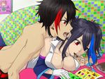  1boy 1girl breasts couple indoors rook rook_(utau) utau yokune_ruko 