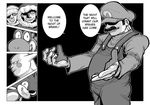  2boys comic duplicate gen_1_pokemon greyscale hard_translated hellsing ice_climber mario mario_(series) mikagami_hiyori monochrome multiple_boys nana_(ice_climber) parody pikachu pokemon pokemon_(creature) popo_(ice_climber) sonic sonic_the_hedgehog super_mario_bros. super_smash_bros. translated yoshi 