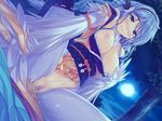  artist_request assertive blue_eyes blue_hair blush breasts bubuzuke censored cum cum_in_pussy cum_inside feathers girl_on_top harpy japanese_clothes kimono large_breasts long_hair mamono_musume-tachi_to_no_rakuen_~kumo_to_tori_to_hitotsume_to~ monster_girl nipples penis pov pussy rupyua sex smile sweat vanadis wings 