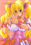  cure_peach fresh_pretty_cure! futari_wa_pretty_cure momozono_love shiran_takashi shirando 