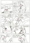  comic dialog draco dragon female genesis invalid_tag male monochrome plain_background scailie scalie text white_background 