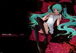  crease fixme hatsune_miku redjuice thighhighs twintail vocaloid 