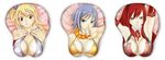  blonde_hair blue_hair boobpad breast_mousepad breasts cleavage erza_scarlet fairy_tail juvia_loxar long_hair long_image lucy_heartfilia mouse_pad mousepad photo red_hair wide_image 
