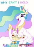  alicorn female feral friendship_is_magic horn horse letters mammal meme my_little_pony pegacorn plain_background pony princess princess_celestia_(mlp) royalty scroll scrolls solo unknown_artist white_background winged_unicorn wings 