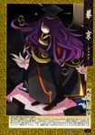  green_eyes high_res kimono purple_hair smile tansuke 