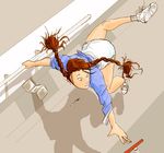  artist_request diaper floating no_gravity pen reaching red_hair sneakers source_request zero_gravity 