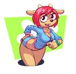  big_breasts breasts caprine cleavage clothed clothing female hair hand_on_butt horn horns lamb lammy_lamb mammal nitro open_mouth panties parappa_the_rapper red_hair sheep solo tail um_jammer_lammy underwear wristwatch 