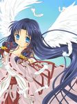  air breast_hold kannabi_no_mikoto notenotenote wings 