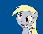  derpy_hooves_(mlp) equine female friendship_is_magic horse mammal my_little_pony pegasus pony smile solo sonic_screwdriver unknown_artist 