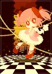  bad_id bad_pixiv_id bow chain chibi choker flat_color gloves hair_bow kaname_madoka kneehighs magical_girl mahou_shoujo_madoka_magica natsuno_riku no_lineart pink_eyes pink_hair shoes short_twintails solo twintails white_gloves white_legwear 