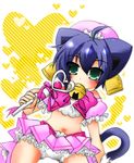  bell bells blue_hair cat_ears green_eyes kemonomimi kyouran_kazoku_nikki mahou_shoujo midarezaki_kyouka nekomimi tagme tail 