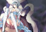  archbishop bad_id bad_pixiv_id beelzebub_(ro) blue_hair breast_grab breasts fishnet_legwear fishnets grabbing hat imminent_rape lace lace-trimmed_thighhighs large_breasts legs long_legs louis&amp;visee purple_eyes ragnarok_online short_hair tentacles thighhighs thighs white_legwear 