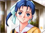  blue_eyes blue_hair casual_romance_club houkago_ren-ai_club school_uniform 