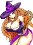  artist_request blush breasts dragon&#039;s_crown dragon's_crown hat highres huge_breasts smile sorceress_(dragon&#039;s_crown) sorceress_(dragon's_crown) staff vanillaware weapon 