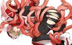  1boy armor barnaby_brooks_jr blond blonde_hair blue_eyes blush fleshy_tentacles male male_focus solo tentacle tentacles_on_male tiger_&amp;_bunny yaoi 